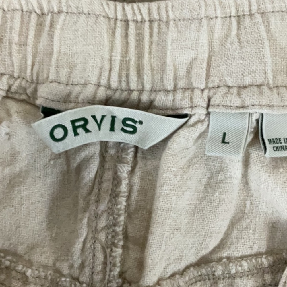 EUC woman’s khaki ORVIS pants - Picture 3 of 5